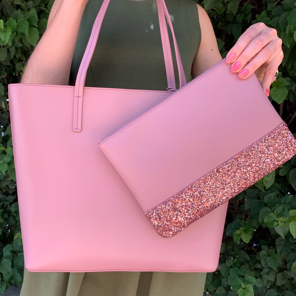 π Kate Spade Karla Seton Drive Leather Tote Setπ - Picture 3 of 8